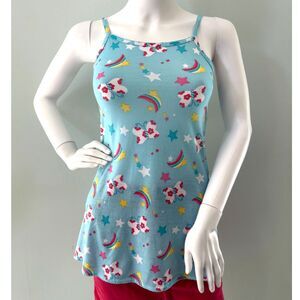 Y2k Butterfly Stars and Rainbow Moon Tank Top Cutecore Kawaii Style size XS JR